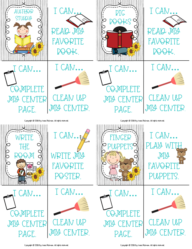 First Grade Literacy Centers - Create Your Balance with Literacy